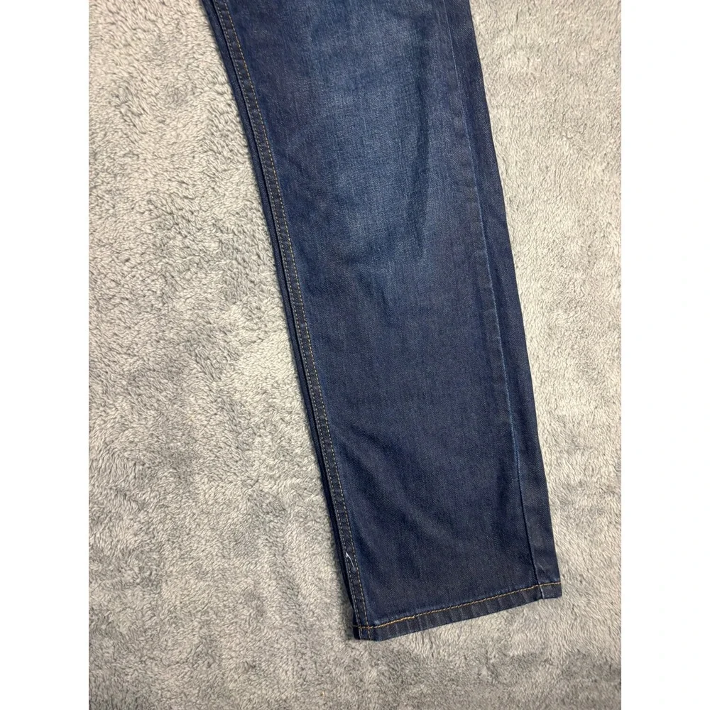 Levis 505 Regular Fit Straight Leg Jeans Dark Wash Indigo Blue Mens 32x32